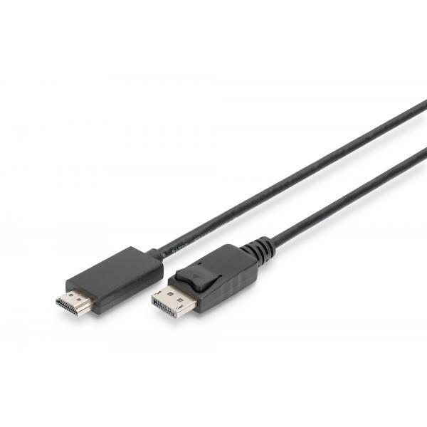 Digitus DisplayporT-Adapterkabel - Displayport / Hdmi 2m