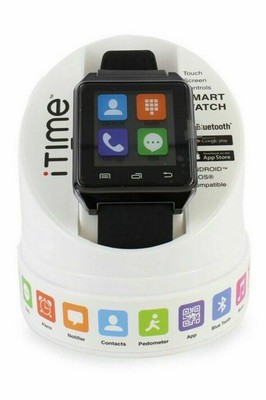 BRAND NEW iTime Smart Watch Black Silicone Band Touch Screen Controls! NEW! | eBay