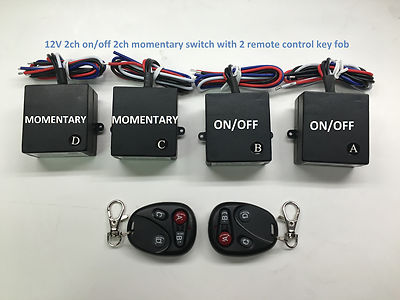 MSD 12v DC 15A 315MHZ 2ch on/off 2ch momentary 2 remote control RS14