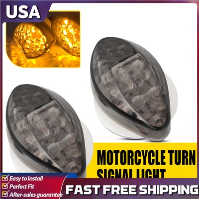 2 pack Mount Flush Front Turn Signals Light Fit CBR Honda 600RR 1000RR 04-13 NEW