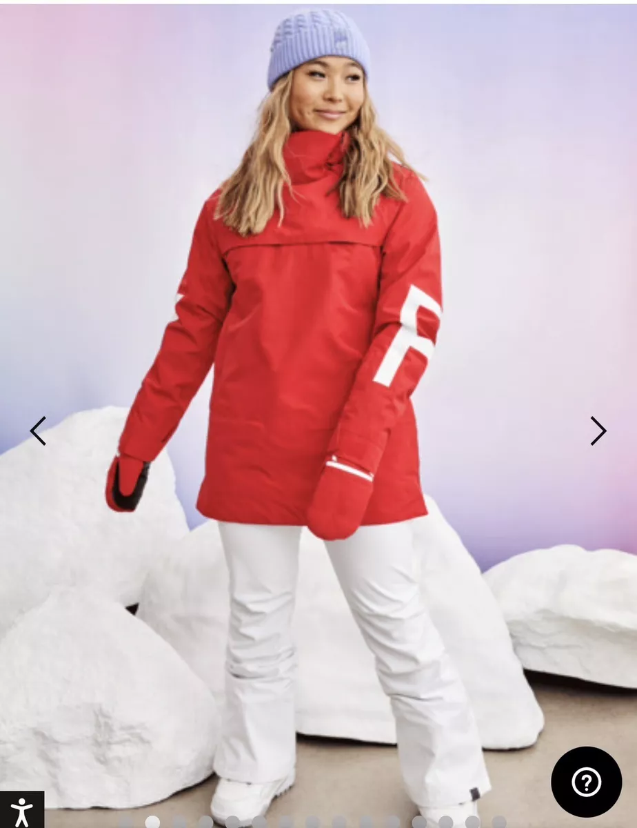 Roxy red ski jacket cheap