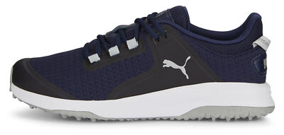 PUMA Fusion Grip Golf Shoes 377527-03 Navy/Silver Men's New
