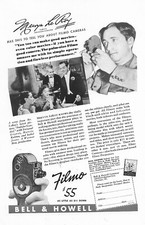 1938 Print Sales AD Advertisement Art Bell  Howell Filmo Camera Original