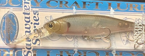 (2) Lucky Craft Pointer 100DD Deep Diver Suspending Jerkbait -Salty Ghost Minnow - Picture 7 of 10