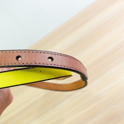 LEVIS Skinny Belt Women Small Yellow Beige Colorblock  display picture 1