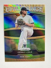 2020 Panini Prizm Brilliance Neon Orange #B-2 Gerrit Cole /100 New York Yankees