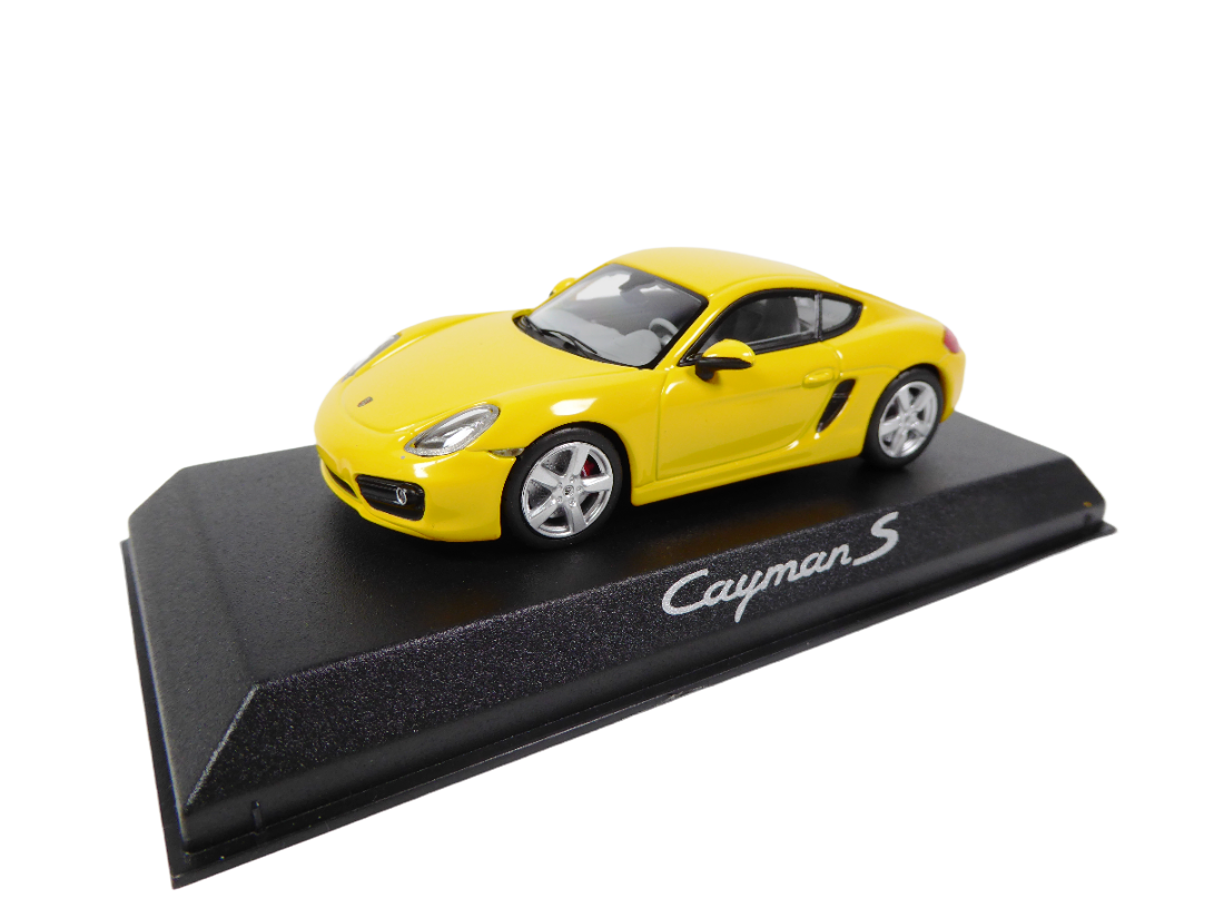 ミニカー 1/43 Porsche Cayman S / Norev Porsche Cayman S 981 2013 Yellow 1:43 NOREV Dealer Pack DIECAST