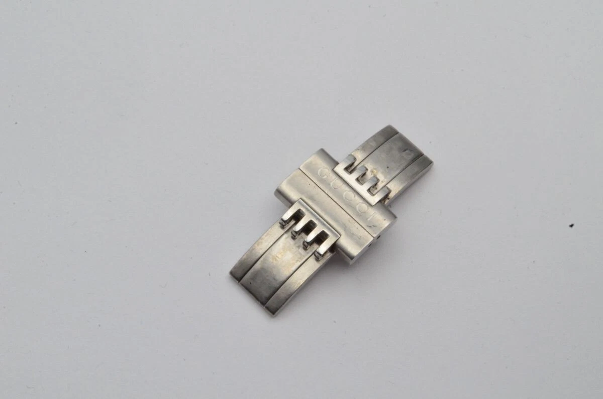 Gucci Steel Bracelet 17mm Deployment Clasp Stainless Steel 2