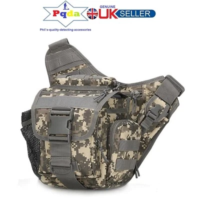 PQDA Metal Detecting Detector ACU 7Ltr Cross Body Shoulder Finds Bag Accessory Pouch.