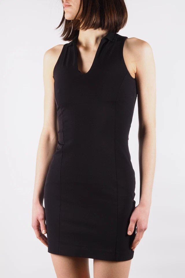 Mini Vestido Para Mujer GIANNI VERSACE VERSUS Vintage Negro Talla IT 40 / XS / S Foto 2 de 4