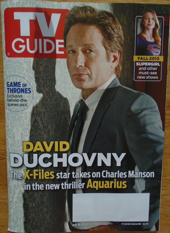 TV GUIDE MAGAZINE 5-18-15 DAVID DUCHOVNY, SUPERGIRL, GAMES OF THRONES