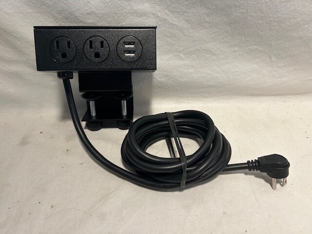 Tira de toma de corriente de montaje en escritorio con 2 puertos USB - ENVÍO RÁPIDO