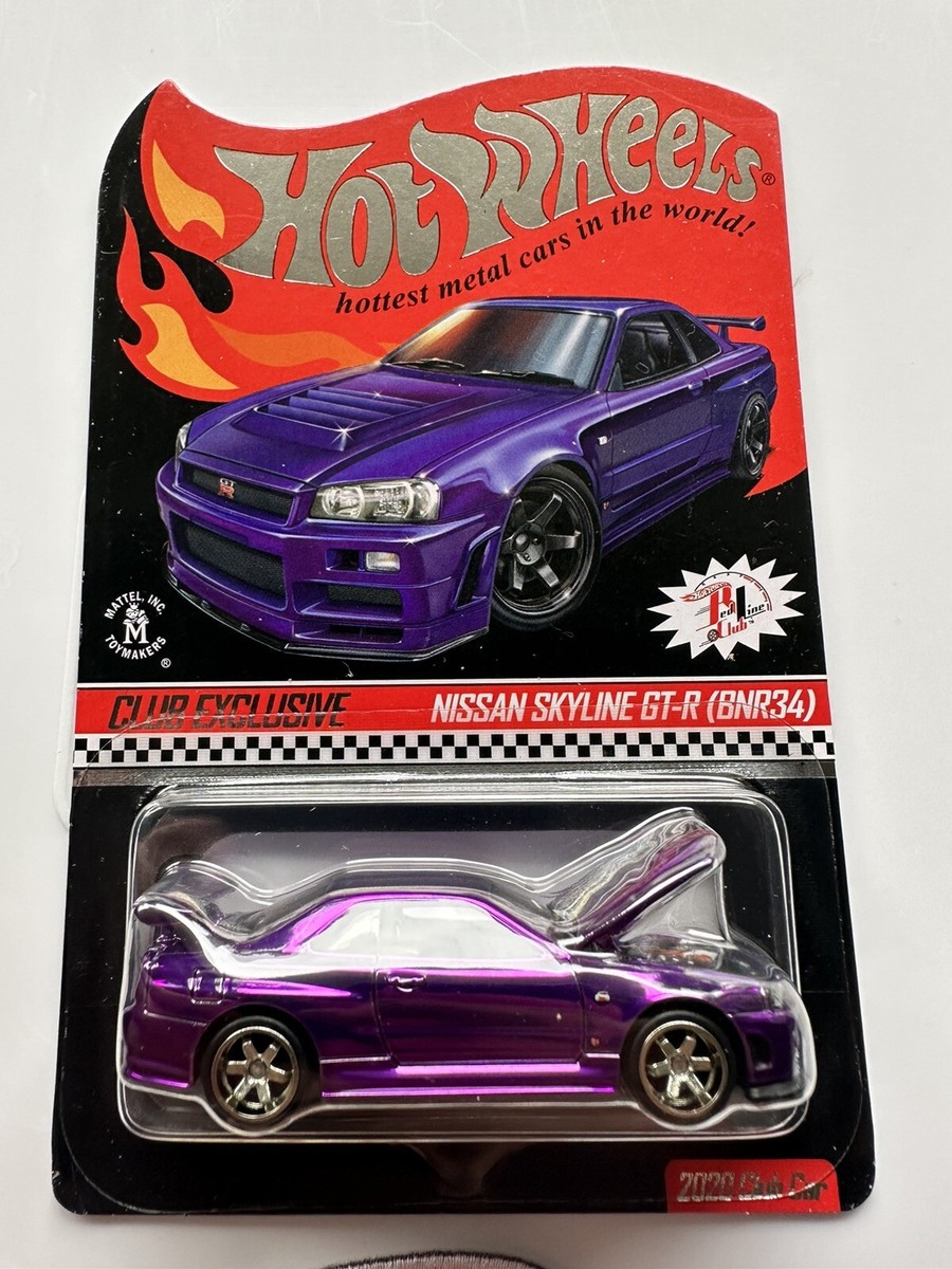 Hot Wheels NISSAN SKYLINE GT-R (BNR34) Purple RLC 2020 Hot Wheels NISSAN SKYLINE GT-R (BNR34) Purple RLC 2020