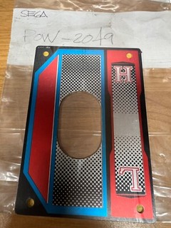 Sega - Power Drift- Shift Plate -Part # POW-2049 - NOS