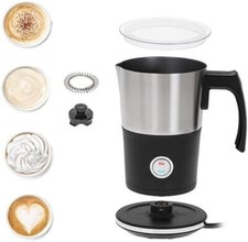 Montalatte Elettrico 4 in 1 cappuccinatore 300ml Spegnimento Automatico 1000w