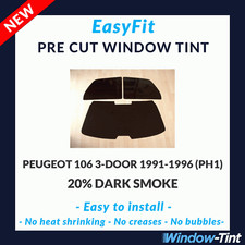 Easyfit Static Vor Cut Getönt für Peugeot 106 3-door 91-96 (PH1) - 20% Dark Heck