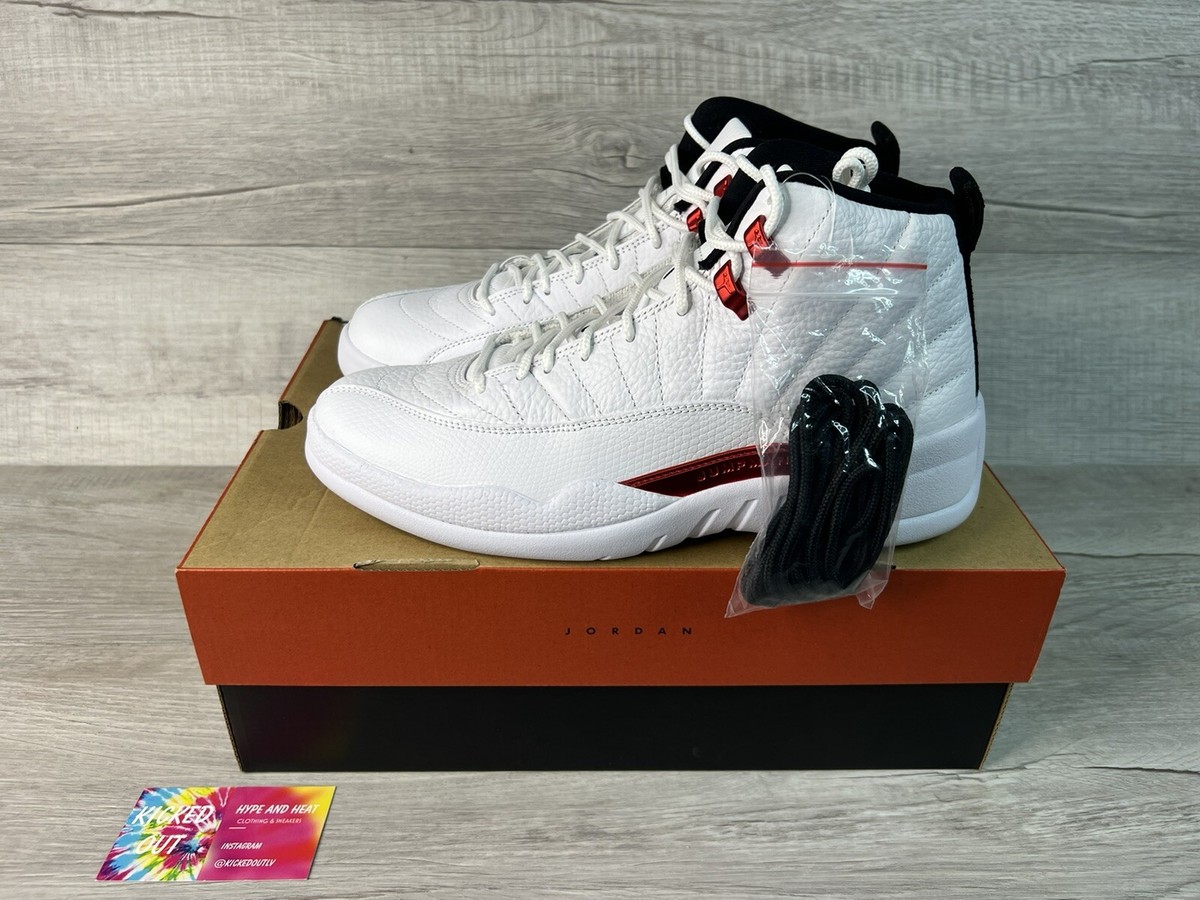Jordan CT8013-106 9.5 US ホワイト/レッド Men's Size 9.5 Nike Air Jordan 12 Retro Twist CT8013-106 White