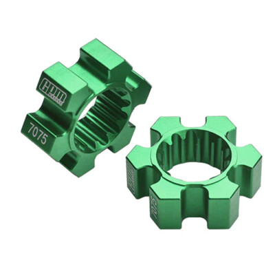 NEW GPM 7075-T6 Wheel Hex Hubs (2Pcs) Green for Traxxas X-Maxx/ XRT FREE US SHIP