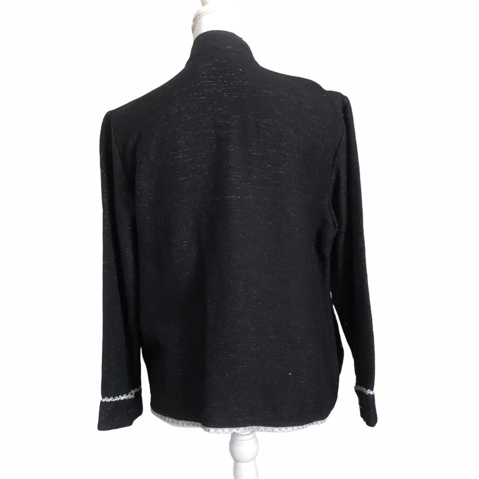 Draper & Damons маленький PS вышивка черная куртка блейзер искусство носить #3722 - Изображение 4 из 4