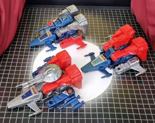 Vintage 2 in 1 Transforming Friction Robot Fighters (Jumpstarter KO) - Set of 3
