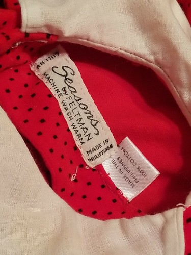 Vintage Feltman brothers Red Christmas Romper - Picture 6 of 10
