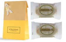 2 PC L'Occitane Amande Precious Cleansing  Exfoliating Soap 2 X 1.7 oz NIB