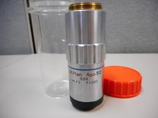 Mitutoyo 5x Microscope Objective Lens M PLAN APO 50 .55 Used