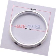 4pcs High Quality Aluminum Alloy Wheel Spacer Hub Centric Rings 72.6OD to 60.1ID
