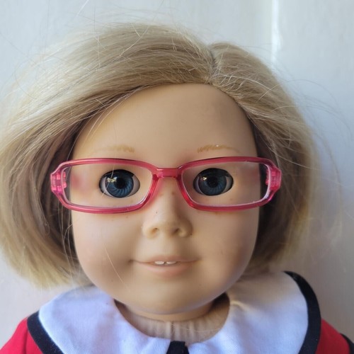 Choose Pink or Purple: Stylish Clear Lens Eyeglasses - fits American Girl - Picture 2 of 4