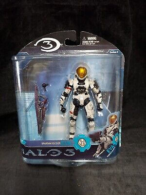 Halo 2 White SPARTAN MARK VI Action Figure 10th Anniversary McFarlane  RARE!!