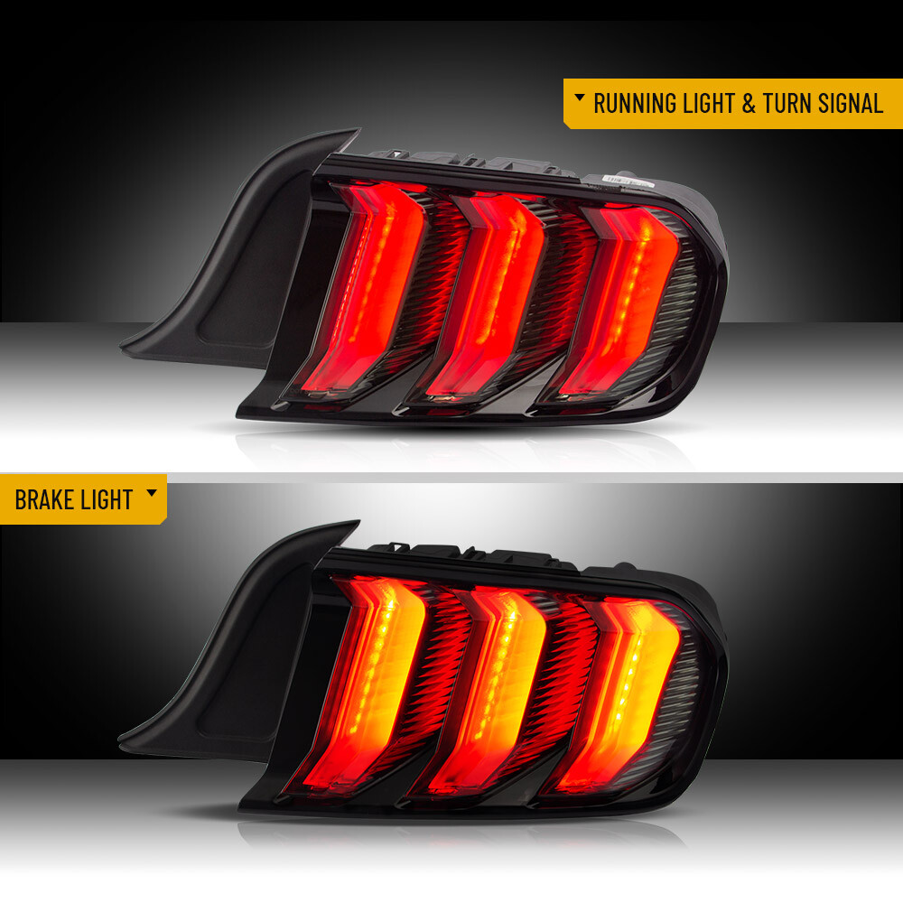Smoked LED Sequential Tail Lights For 2015-2023 Ford Mustang - Brake & Turn Signals, DOT/SAE Certified