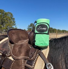 Personalized Horse Saddle Water Bottle Holder...