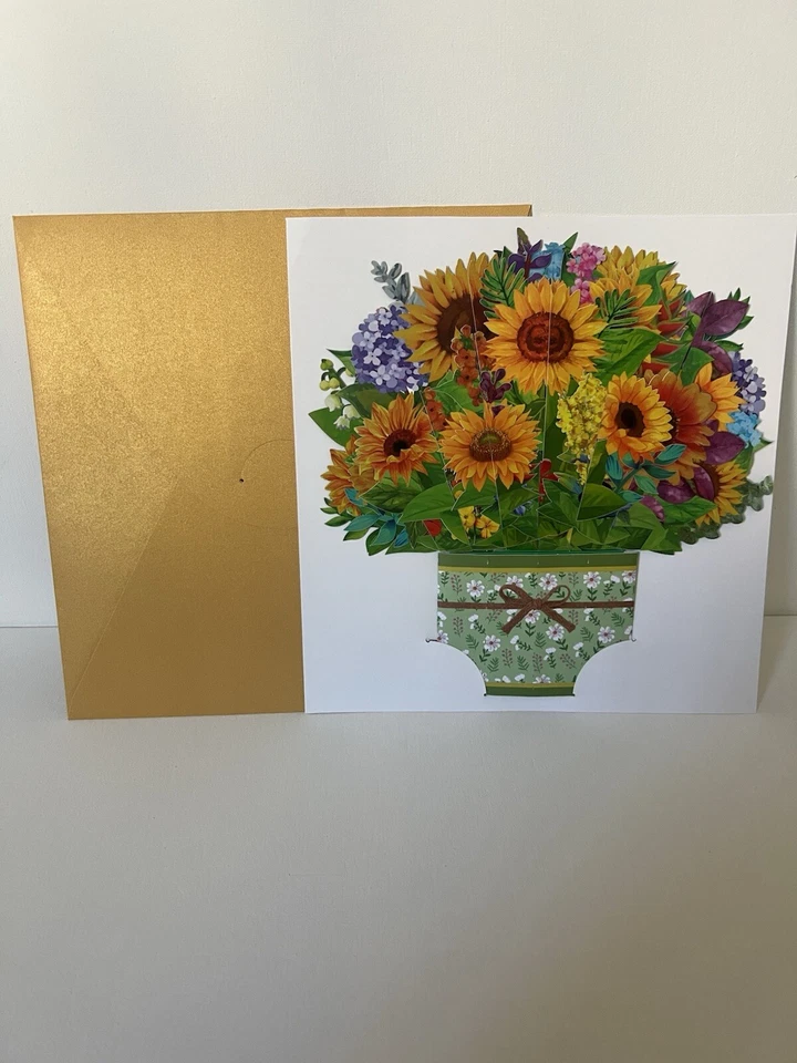 Tarjeta de Felicitación 3D Pop Up Flor Mariposa Navidad Gracias Madre Familia Navidad Foto 3 de 4