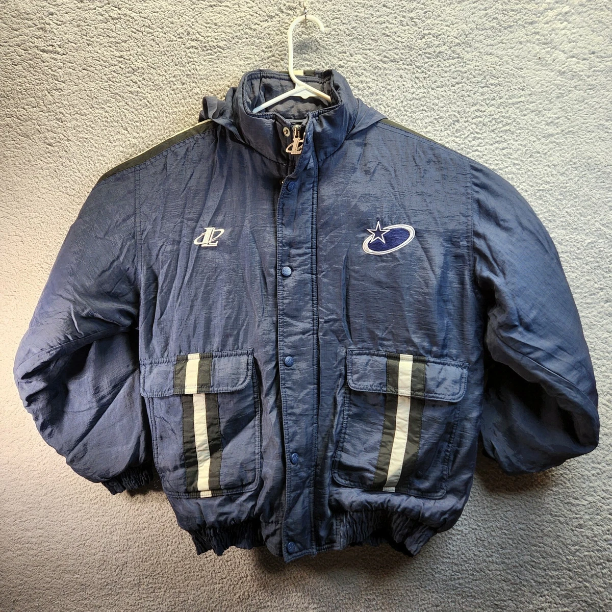 Vintage Dallas Cowboys Jacket Youth Extra Large 90s Logo Puffer Pro Line  NFL Y2K