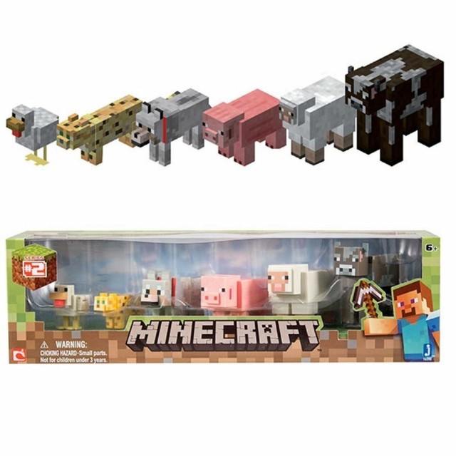 Minecraft Overworld Series 2 Articulated Animal Mobs 6 Pack 4 Figures