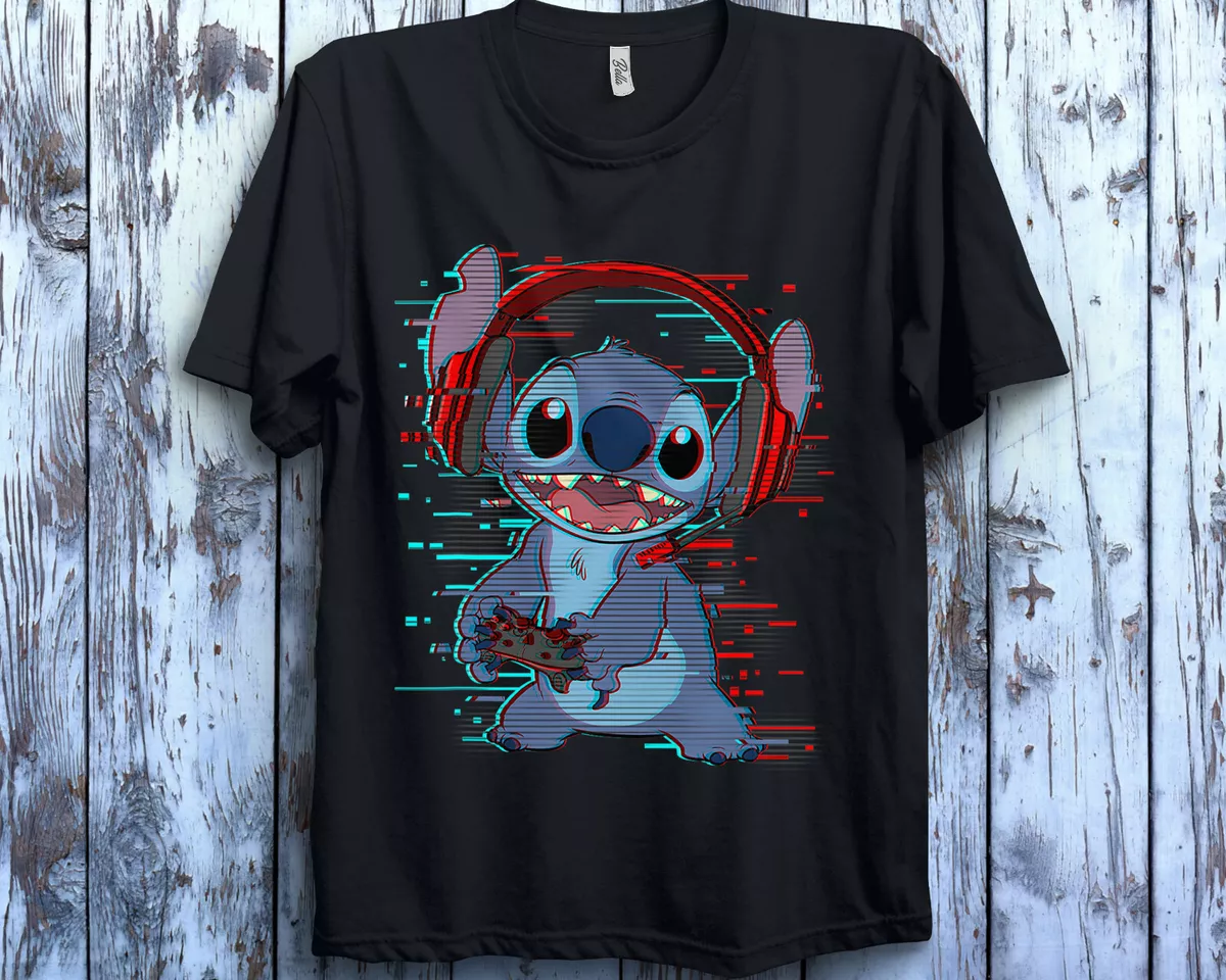 Disney Stitch Girls Size Medium Cotton Gray Lilo and Stitch Movie