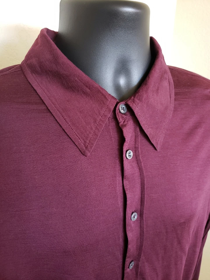 $550 Boss Hugo Boss Slim Fit Burgundy Shirt NWOT Size XXL - Image 2 of 4