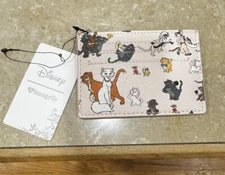 NWT Disney Marie Aristocats Loungefly ID Card Holder MINI Wallet Cute & Simple 