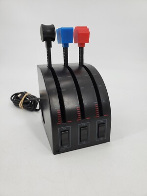 Saitek Pro Flight Three Lever Throttle Quadrant 6 Pins PZ45    