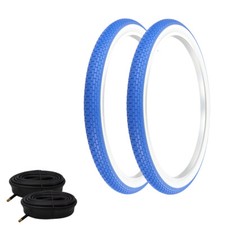 PRO TIRES 26 x 2.125 Blue/White G-5009 W/ HEAVYDUTY TUBES