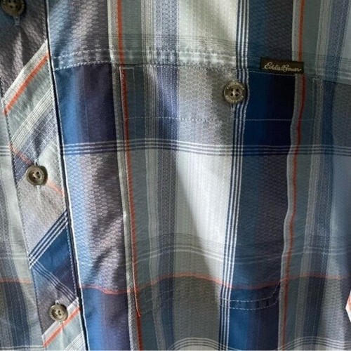 Eddie Bauer Men's Classic Fit Short-Sleeved Button-Down Shirt Size 2XL Plaid - Picture 3 of 6