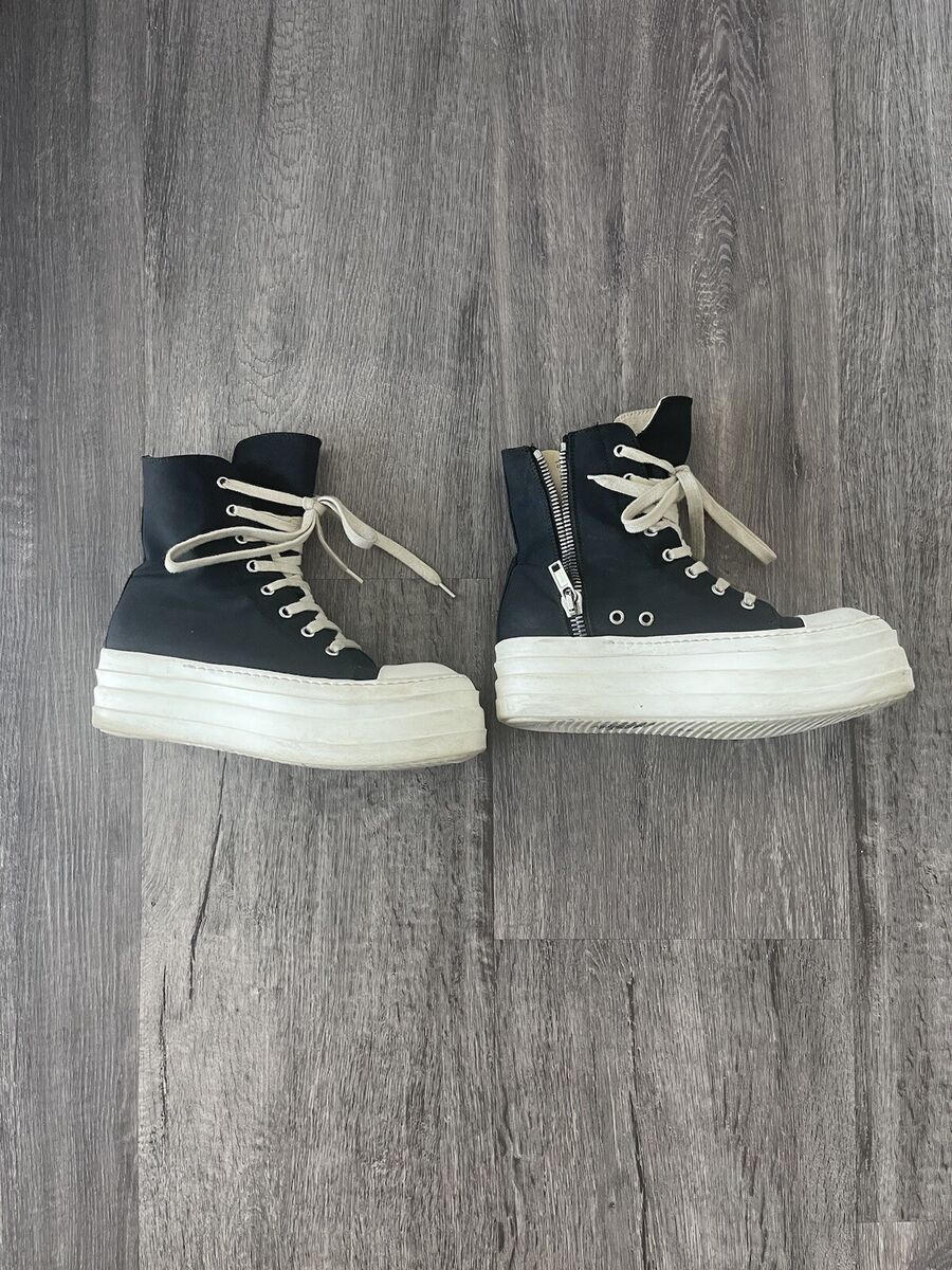 Rick Owens Drkshdw Double Bumper Ramones - Black | eBay Rick Owens Drkshdw Double Bumper Ramones - Black | eBay