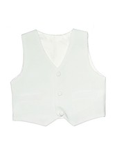 Unbranded Boys White Tuxedo Vest 3