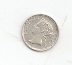 Mauritius Silver 1889-H 10 Cents-Lot B11