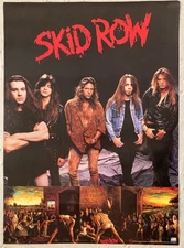 Skid Row 1991 Promo Poster Slave To The Grind