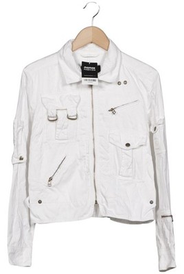 MILESTONE Jacke Damen Anorak Jacket Kurzmantel Gr. EU 38 Baumwolle Weiß #1ee6a83