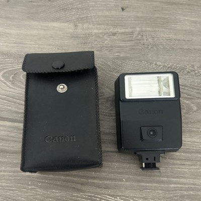 Vintage Canon Camera Speedlite 155A Flash Plug-in Flash with Case