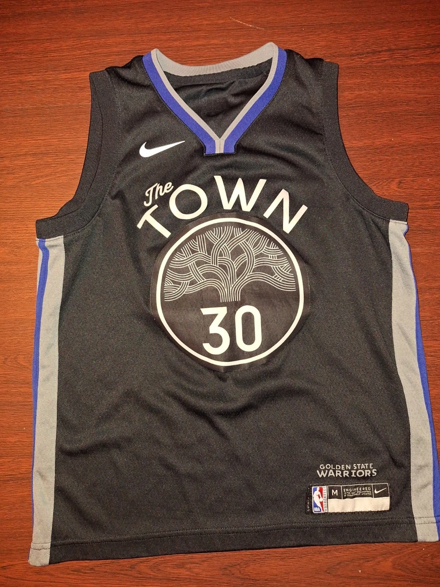 NBA Nike Authentic Golden State Warriors Steph Curry the Town #30