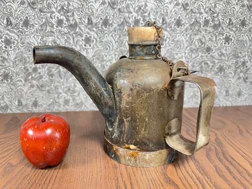 Antique CPR Canadian Pacific Railway Railroad Oil Can Pitcher Train Collectible