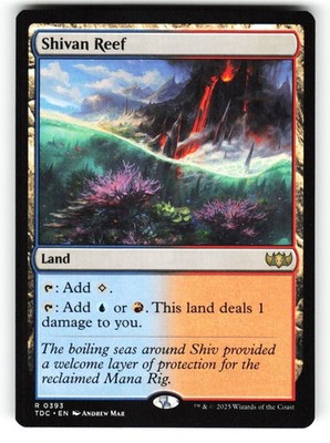 Shivan Reef #393 (NM) (R) (TDC) Magic MTG